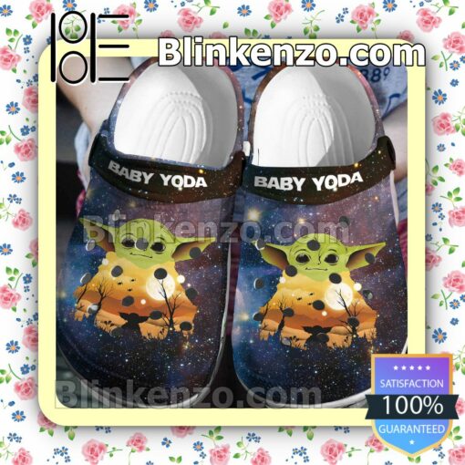 Baby Yoda Galaxy Space Halloween Clogs