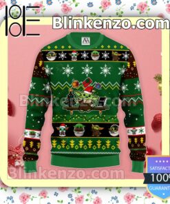 Baby Yoda Green Christmas Pullover Sweaters
