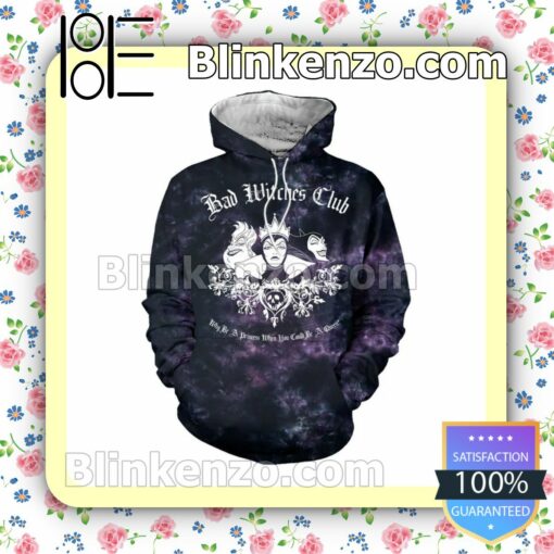 Bad Witched Club Why Be A Princess When You Could Be A Queen Halloween Cosplay Hoodie a