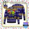Baltimore Ravens Baby Groot And Grinch Christmas NFL Sweatshirts