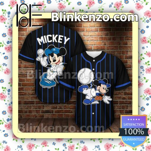 Baseball Mickey Hip Hop Short Sleeves