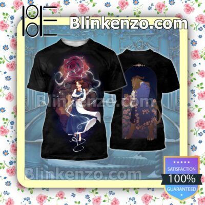Beauty And The Beast Black Women Tank Top Pant Set a