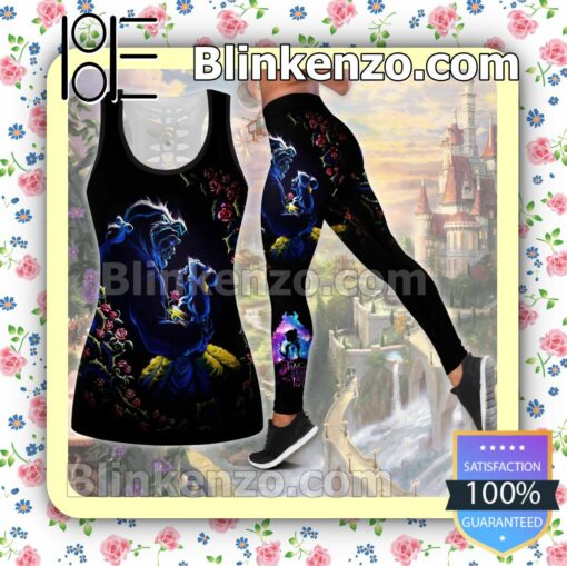 Beauty And The Beast Tale As Old As Time Black Women Tank Top Pant Set