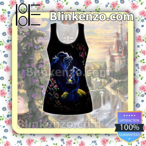 Beauty And The Beast Tale As Old As Time Black Women Tank Top Pant Set c