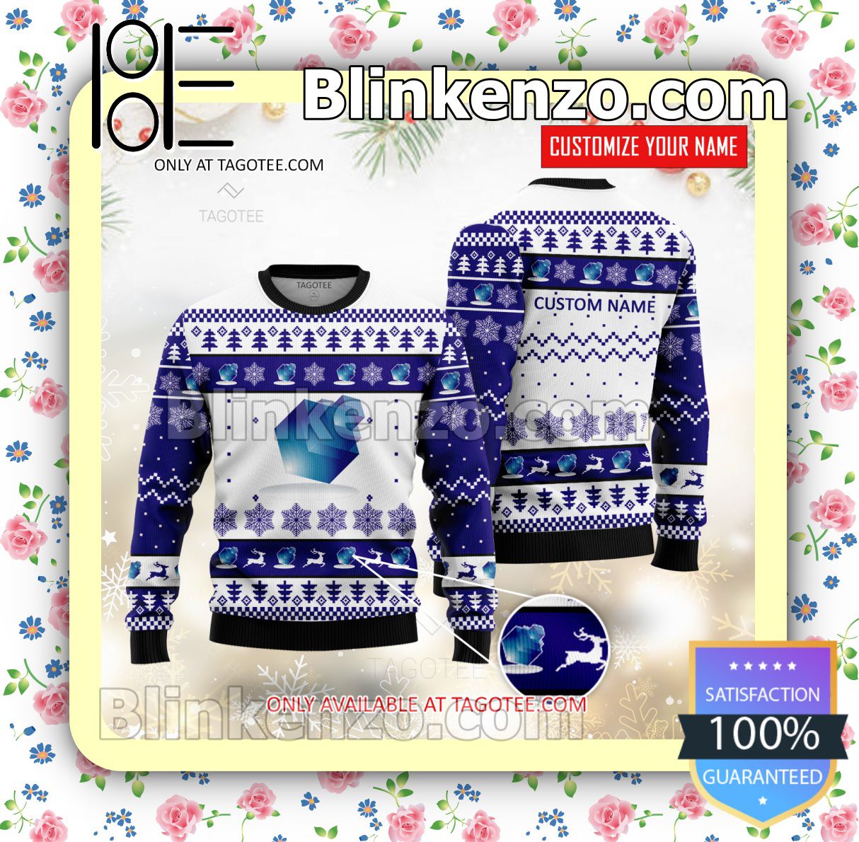 Berkshire Hathaway Brand Print Christmas Sweater