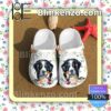Bernese Mountain Dog And Flower Clogs