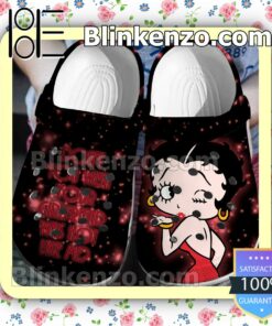 Betty Boop Don't You Wish Your Girlfriend Was Hot Like Me Halloween Clogs