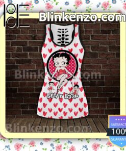 Betty Boop Many Hearts Women Tank Top Pant Set c