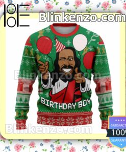 Birthday Boy Jesus Christmas Pullover Sweatshirts