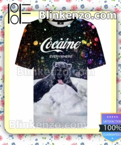 Black Panther Cocaine Everywhere Let It Snow Men T-shirt