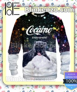 Black Panther Cocaine Everywhere Let It Snow Sweatshirts