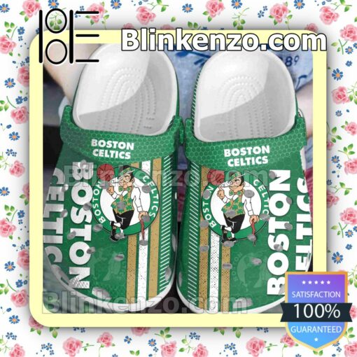 Boston Celtics Hive Pattern Clogs