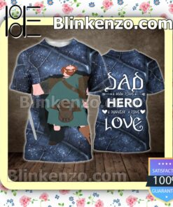 Brave Cartoon Dad A Son's First Hero A Daughter's First Love Women Tank Top Pant Set a