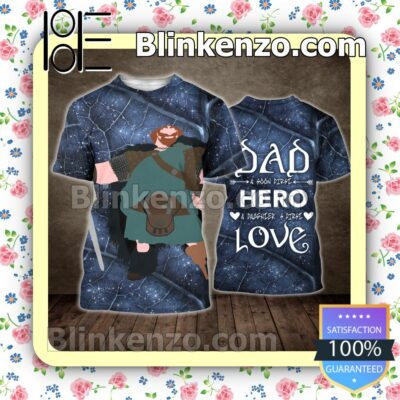 Brave Cartoon Dad A Son's First Hero A Daughter's First Love Women Tank Top Pant Set a
