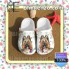 Briard Dog And Flower Clogs