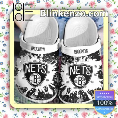 Brooklyn Nets Logo Color Splash Clogs