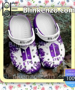 Bts Army Purple Color Splash Clogs