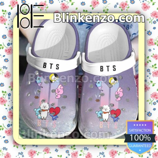 Bts Bangtan Kpop Bt21 Cute Purple Clogs