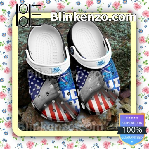 Bud Light American Flag Clogs