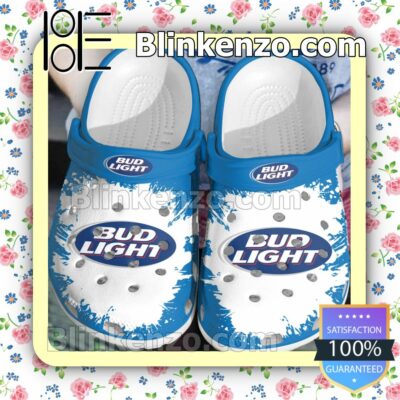 Bud Light Logo Color Splash Clogs