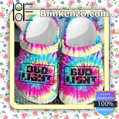 Bud Light Multicolor Tie Dye Clogs