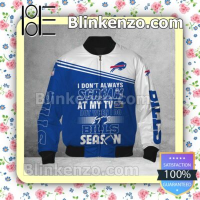 Sale Off Buffalo Bills I Don't Always Scream At My TV But When I Do NFL Polo Shirt