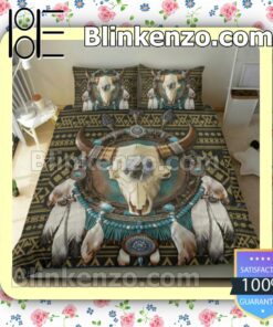 Bull Skull Dream Catcher Native Bedding Comforter Set