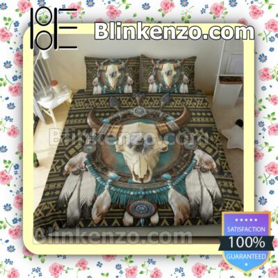 Bull Skull Dream Catcher Native Bedding Comforter Set