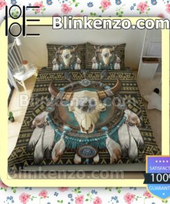 Bull Skull Dream Catcher Native Bedding Comforter Set b