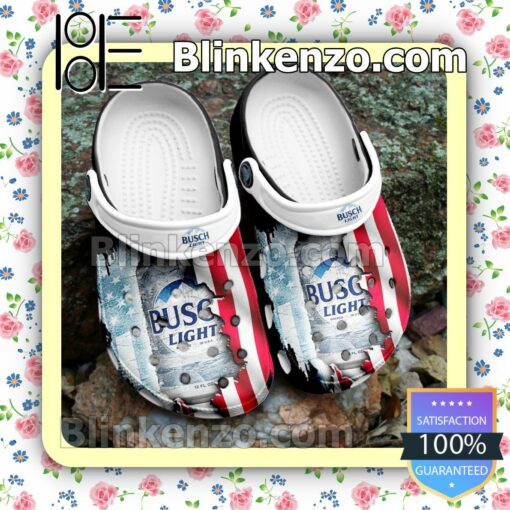 Busch Light American Flag Clogs