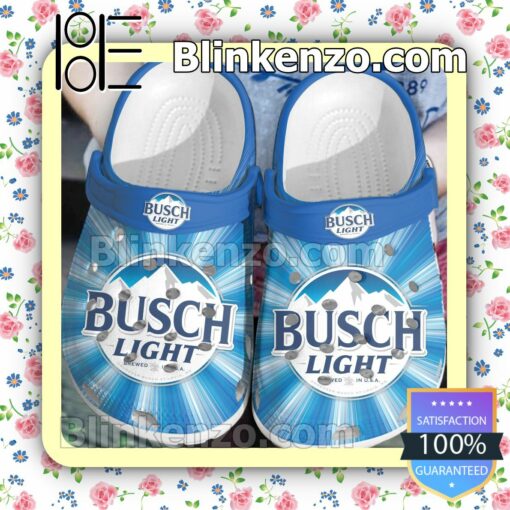 Busch Light Beer Logo Clogs
