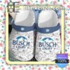 Busch Light Beer Logo Print Clogs