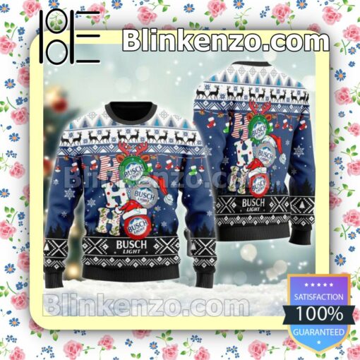 Busch Light Ho Ho Ho Christmas Pullover Sweaters