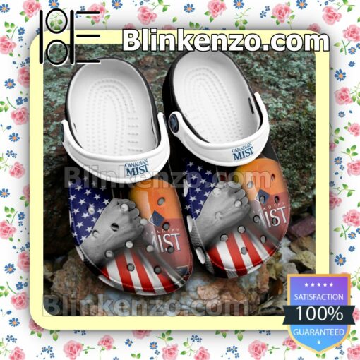 Canadian Mist Whisky American Flag Clogs