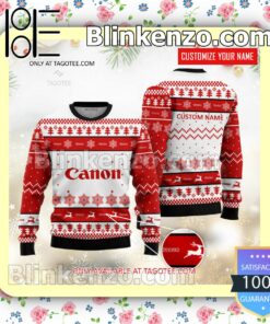 Canon Inc. Brand Print Christmas Sweater