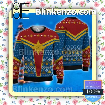 Captain America Costume Christmas Pullover Sweaters