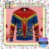 Captain America Costume Red Navy Christmas Pullover Sweaters
