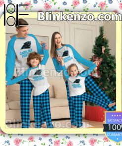 Carolina Panthers Family Matching Christmas Pajamas Set