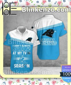 Real Carolina Panthers I Don't Always Scream At My TV But When I Do NFL Polo Shirt