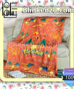 Charizard Pokemon Pattern Quilted Blanket