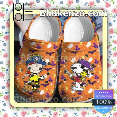 Charlie Brown And Snoopy Halloween Trick Or Treat Halloween Clogs
