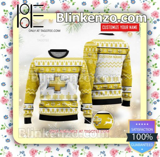 Chevy Brand Print Christmas Sweater