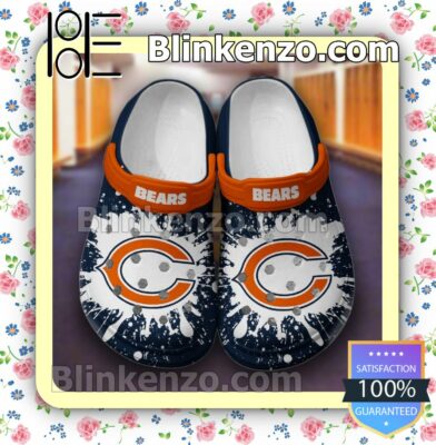 Chicago Bear Logo Color Splash Clogs