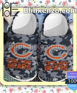 Chicago Bears Grey Camouflage Clogs