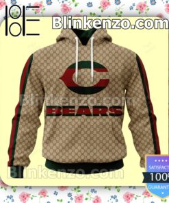 Chicago Bears Gucci NFL Zipper Fleece Hoodie