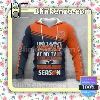 US Shop Chicago Bears I Don't Always Scream At My TV But When I Do NFL Polo Shirt