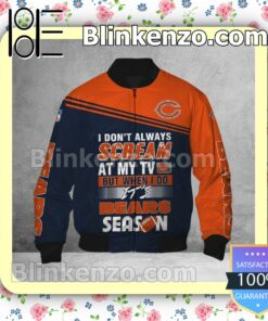 Real Chicago Bears I Don't Always Scream At My TV But When I Do NFL Polo Shirt