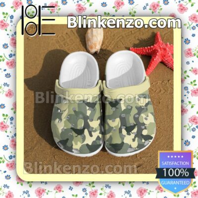 Chicken Shadow Camo Pattern Clogs