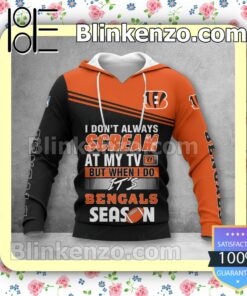 Hot Cincinnati Bengals I Don't Always Scream At My TV But When I Do NFL Polo Shirt