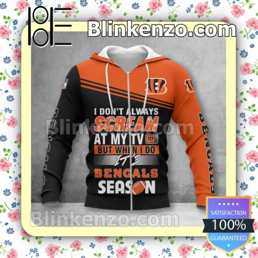 Perfect Cincinnati Bengals I Don't Always Scream At My TV But When I Do NFL Polo Shirt